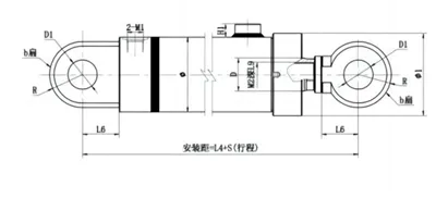 Spojenie guľových ložísk Hydraulické valce